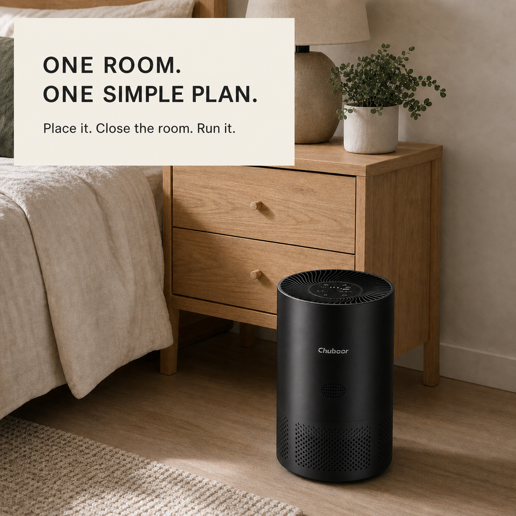 Room Reset — Wildfire Smoke Air Purifier + Spare Filter