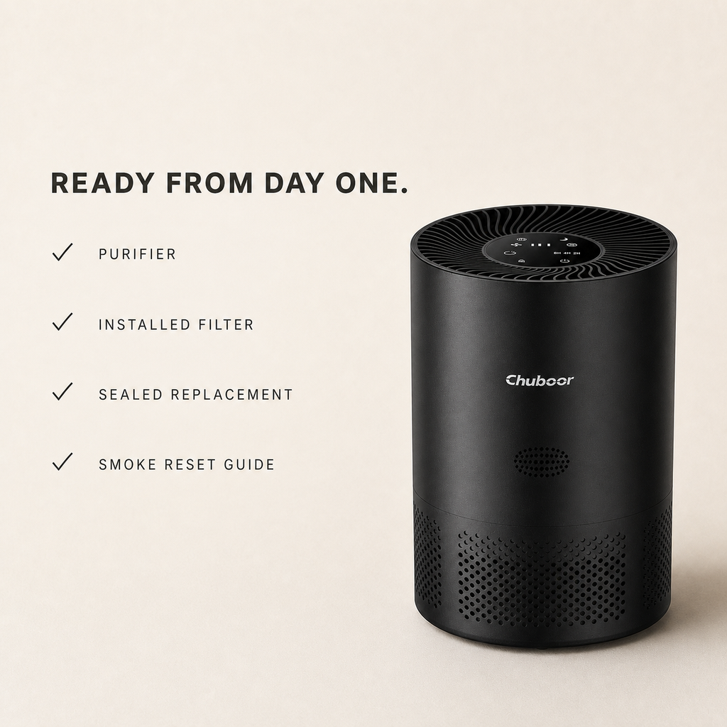 Room Reset — Wildfire Smoke Air Purifier + Spare Filter